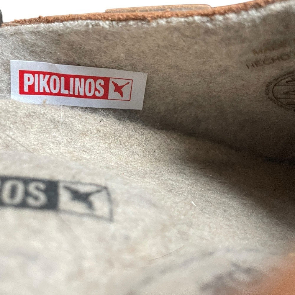 Pikolinos Women’s Granada Leather Clogs Brandy 38 US 7.5-8 Comfort Walking Brown - Picture 12 of 16